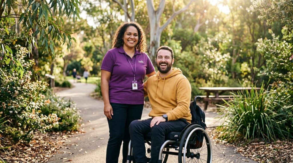 NDIS support team sharing authentic stories on social media